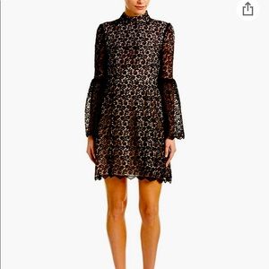 Jill Jill Stewart Lace Cocktail Dress Long Sleeve